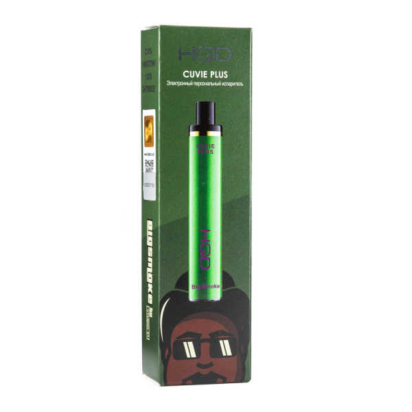 Одноразовая электронная сигарета HQD Cuvie Plus Big smoke 1200 затяжек в Донецке