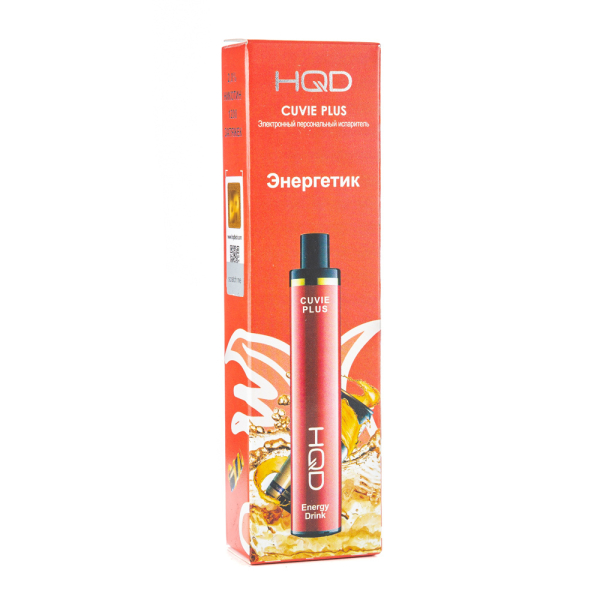 Одноразовая электронная сигарета HQD Cuvie Plus Energy Drink (Энергетик) 1200 затяжек в Донецке