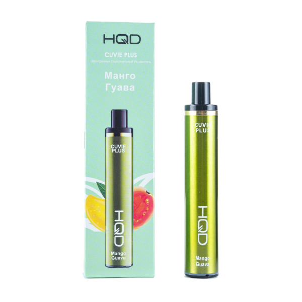 Одноразовая электронная сигарета HQD Cuvie Plus Mango Guava (Манго Гуава) 1200 затяжек в Донецке