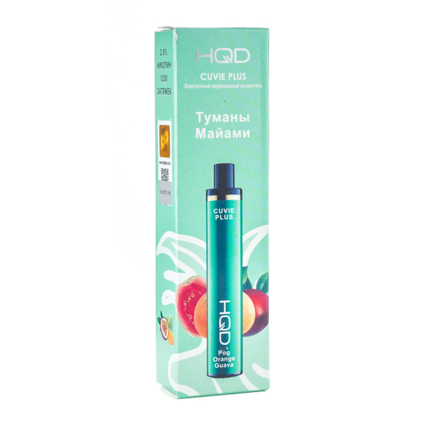 Одноразовая электронная сигарета HQD Cuvie Plus Orange Guava (Туман Майами) 1200 затяжек в Донецке