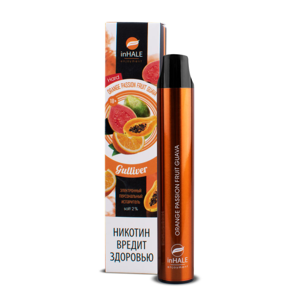 inHale Guliver Hard Orange Passion Fruit Guava (Апельсин Маракуйя Гуава) 1500 затяжек в Донецке