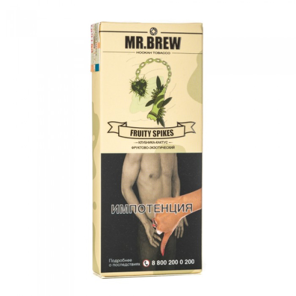 Табак Mr Brew Fruity Spikes (Клубничный сок с кактусом и фейхоа) 40 гр в Донецке