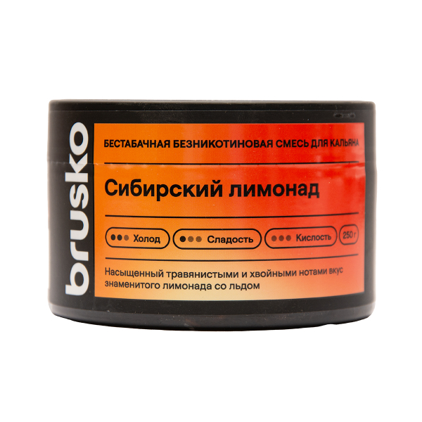 Бестабачная смесь Brusko Сибирский Лимонад 250 грамм в Донецке