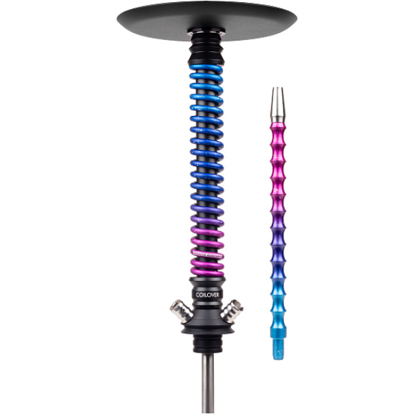 Кальян Mamay Customs Coilover Big Anod Черный Мат Blue Space в Донецке