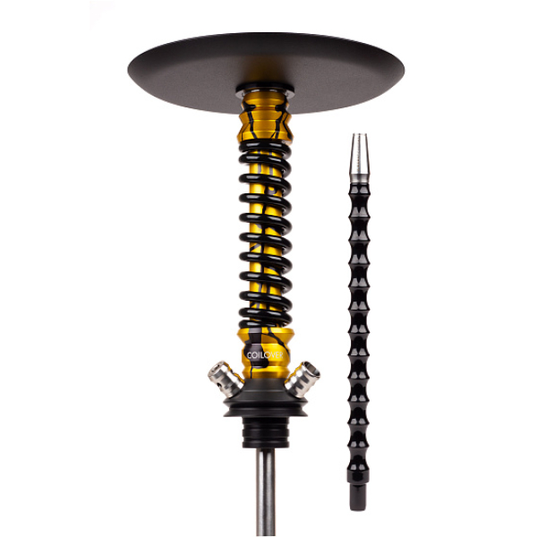 Кальян Mamay Customs Coilovers Mini Anod Gold Splash Черный Глянец в Донецке