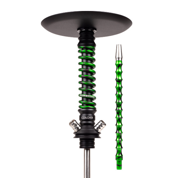 Кальян Mamay Customs Coilovers Mini Anod Черный Матовый Green Splash в Донецке