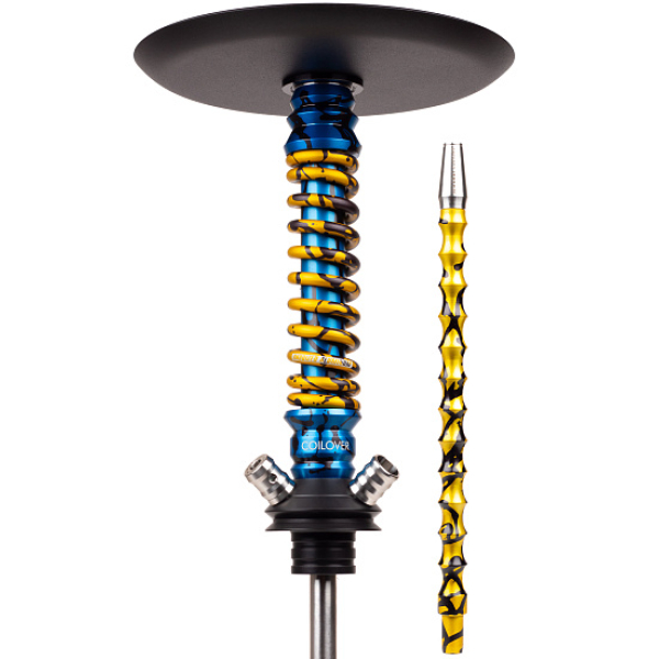 Кальян Mamay Customs Coilovers Mini Special Anod Blue Splash Gold в Донецке