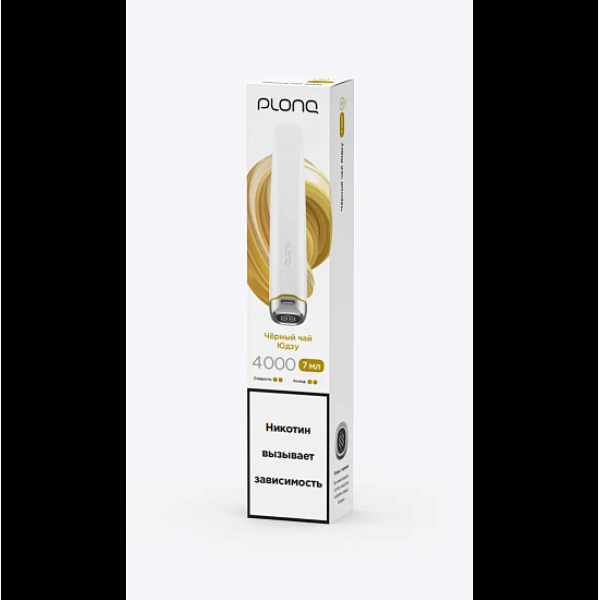 Электронка Plonq Plus Pro 4000 Черный Чай Юдзу 4000 затяжек в Донецке