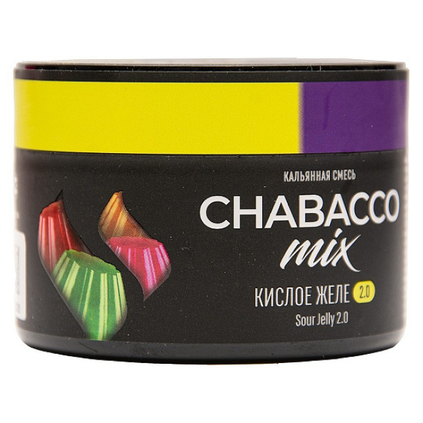 Бестабачная смесь Chabacco Mix Sour Jelly 2.0 Кислое Желе Medium 40 грамм в Донецке